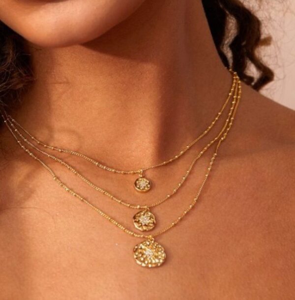 Roma Gold Coin Layer Necklace