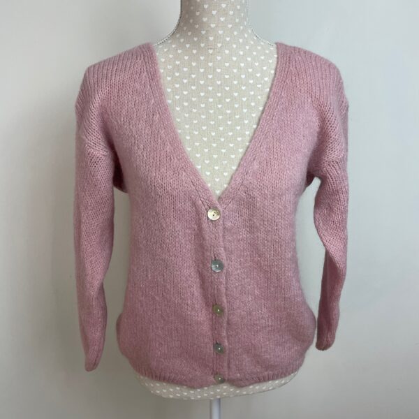 Mohair Cardigan with Buttoned Front
