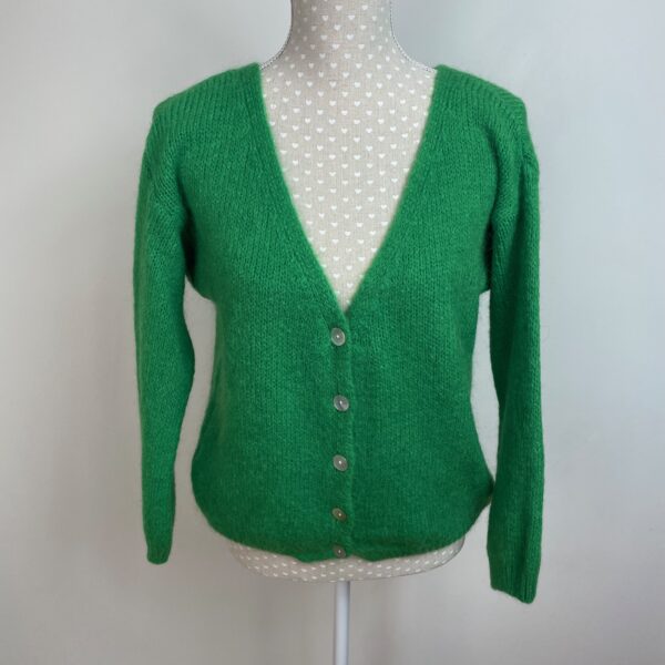 Mohair Cardigan with Buttoned Front