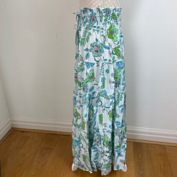 Charlotte Sparre Floral Fun Blue Long Skirt