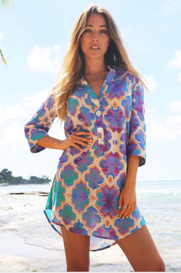 Sophia Alexia Orchid Paradise Beach Shirt