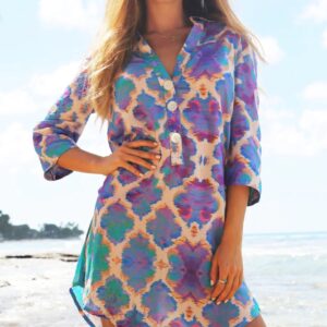 Sophia Alexia Orchid Paradise Beach Shirt