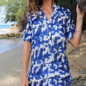 Sophia Alexia Midnight Reef Beach Shirt