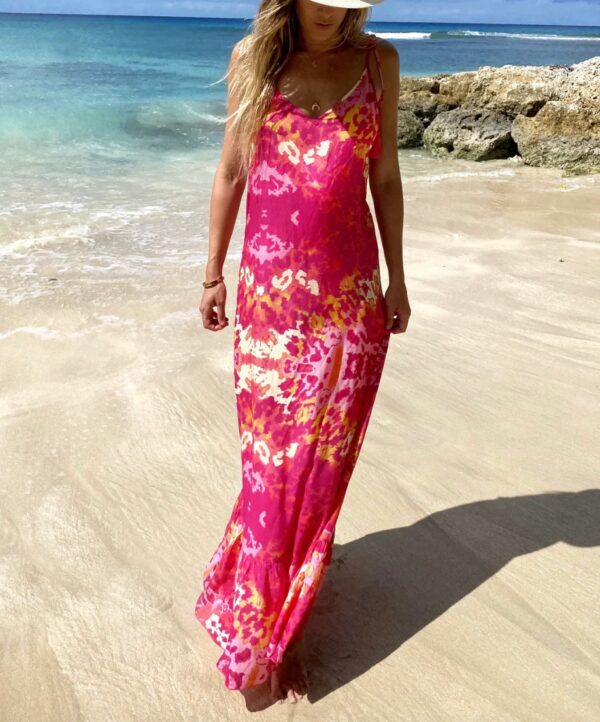 Sophia Alexia Exotic Pink Maxi Sun Dress