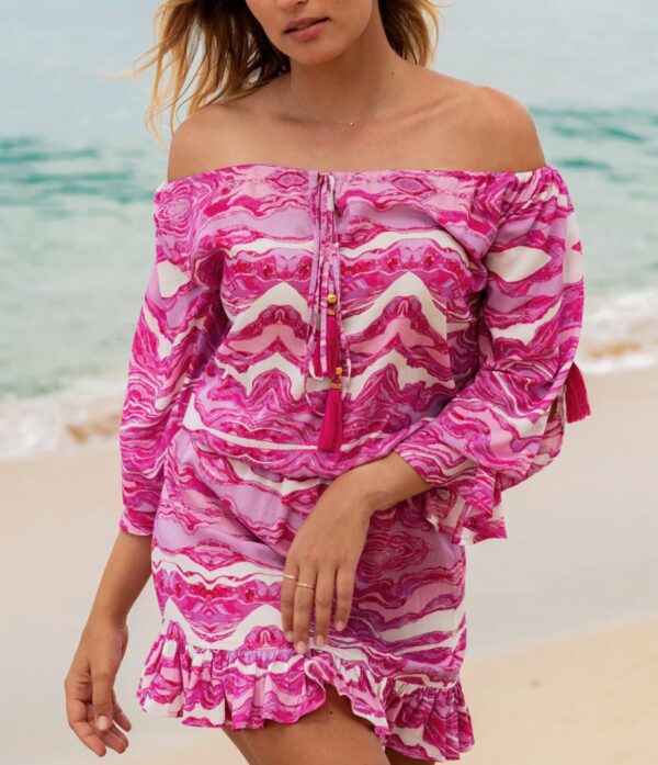Sophia Alexia Pink Sands Malibu Mini Dress