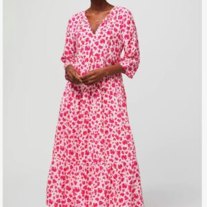 Aspiga Emma Midi Dress in Cheetah Pink