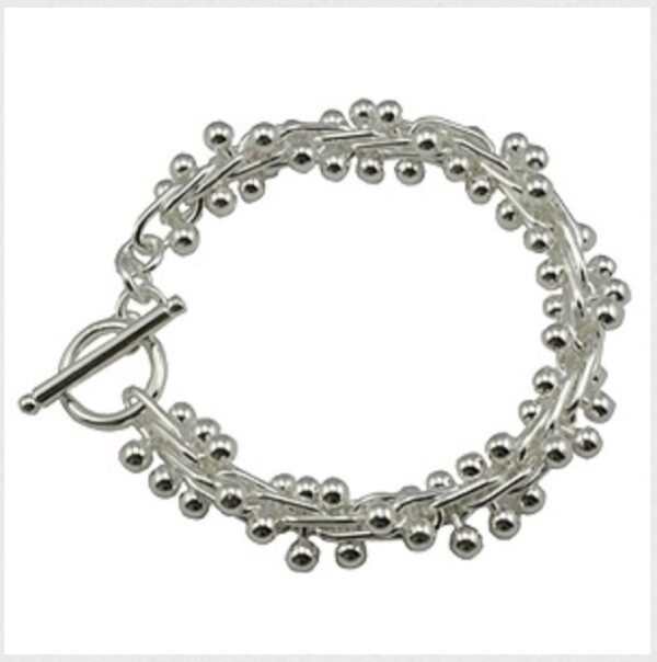 Silver Plated Small Ball Bracelet