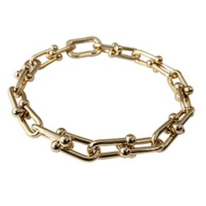 Gold Plated Square Chain Bracelet