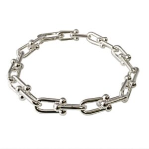 Silver Plated Square Chain Bracelet