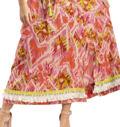Terre Rouge Pink Divine PomPom Cotton Dress