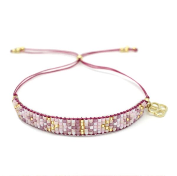 Boho Betty Matira Pink Beaded Friendship Bracelet
