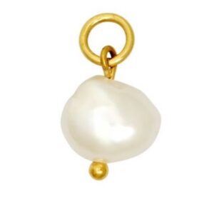 Aliz Pearl Charm in Silver or Gold