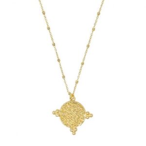 India Short Gold Coin Necklace