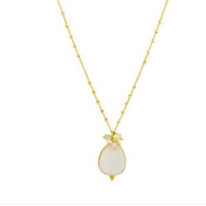 Willow White Chalcedony Necklace