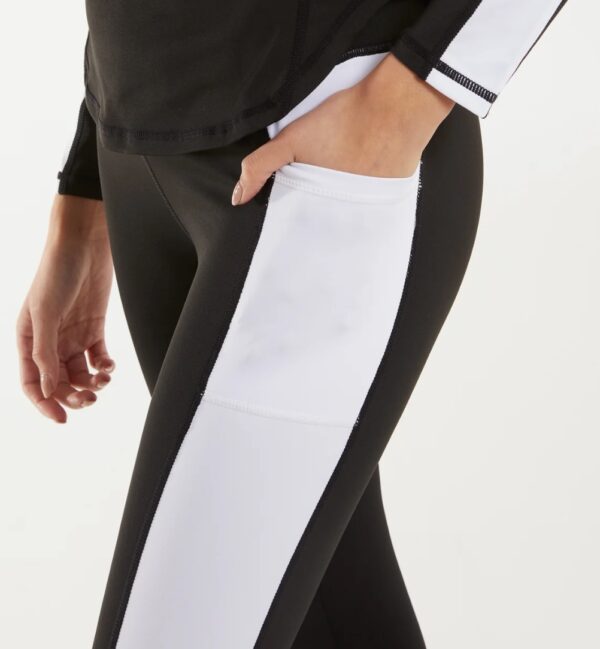Contrast Stripe Pocket Activewear Leggings