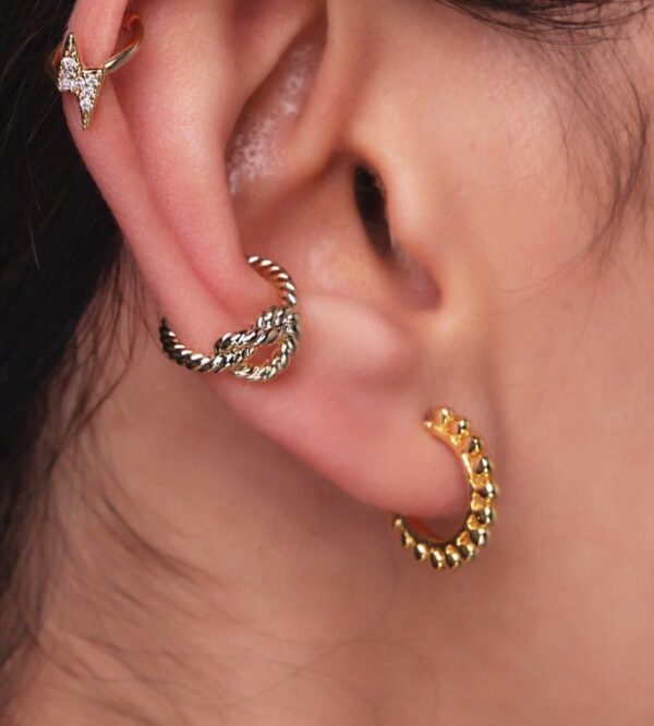 Ashiana Amaya Gold Hoop Earrings