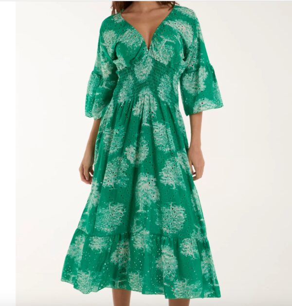 Tree Broderie Anglaise Mdi Dress